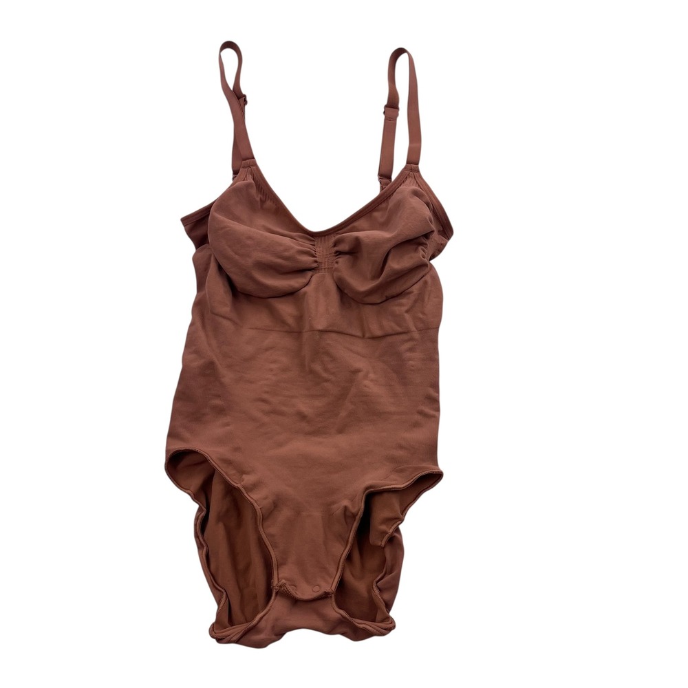 Skims Sculpting Seamless Bodysuit Brief Tan Brown Shapewear Large/XL